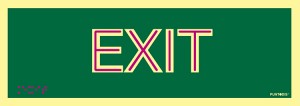 Señalización de Exit en PVC
