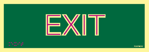 Señalización de Exit en PVC