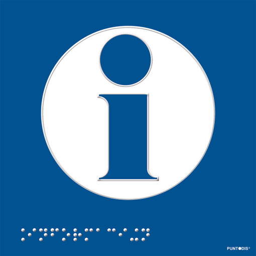 Placa Información braille altorrelieve