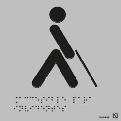 Placa Accesible invidentes braille y altorrelieve