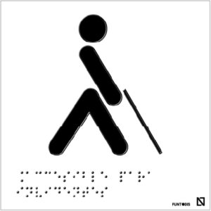 Placa Accesible invidentes braille y altorrelieve
