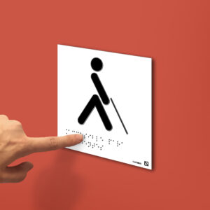 Ejemplo de colocación en pared de la placa