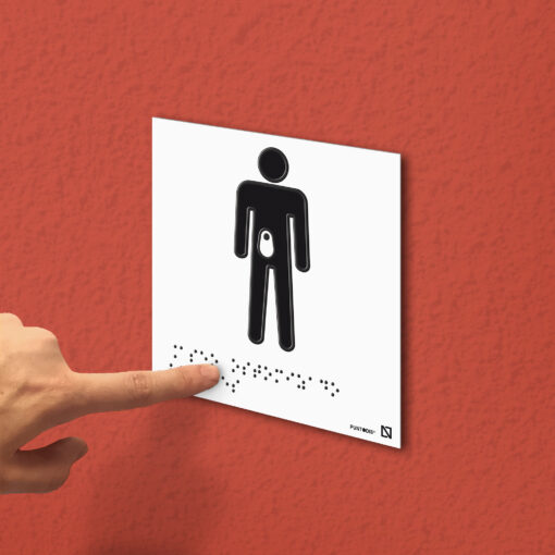 Placa aseo ostomizado hombre