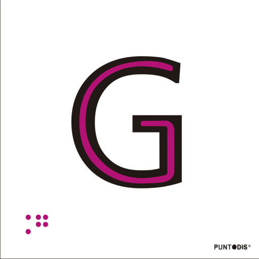 Letra G en aluminio