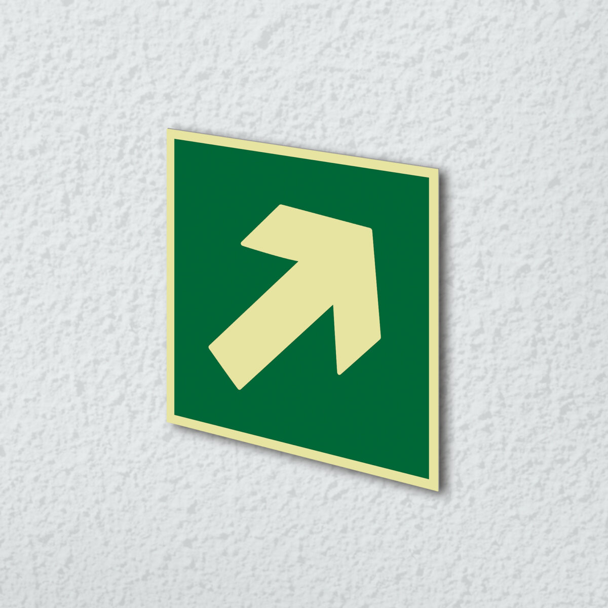 Ejemplo de colocación en pared de la placa