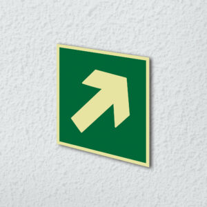 Ejemplo de colocación en pared de la placa