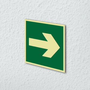 Ejemplo de colocación en pared de la placa