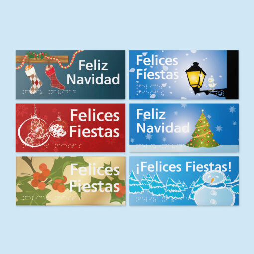 Pack de Felicitaciones Navideñas accesibles - Contenido del Pack