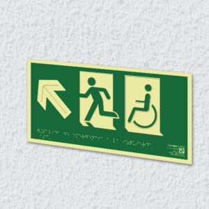 Ejemplo de colocación en pared de la placa