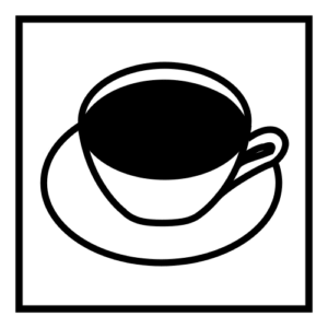 Pictograma ARASAAC de cafetería
