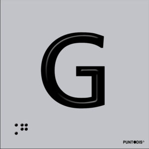 Letra G en aluminio