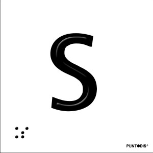 Letra S en aluminio