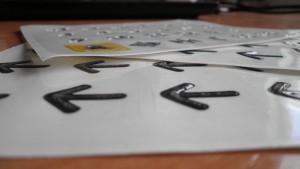 Vinilos braille para ascensor