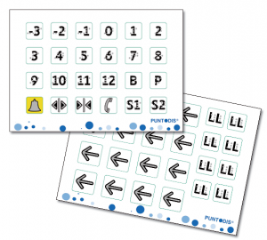 Vinilos braille para ascensor