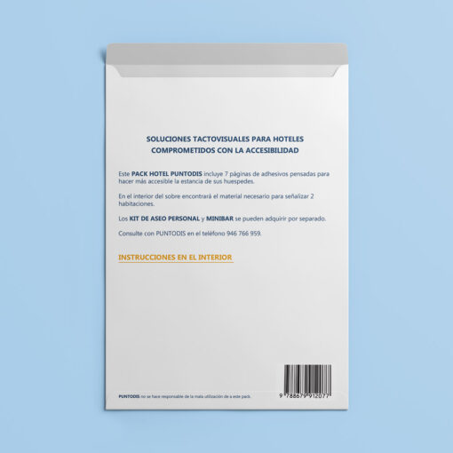 Pack Hotel - Reverso del sobre