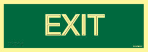 fotoluminiscente exit