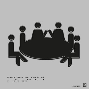 Placa Comunidad braille y altorrelieve