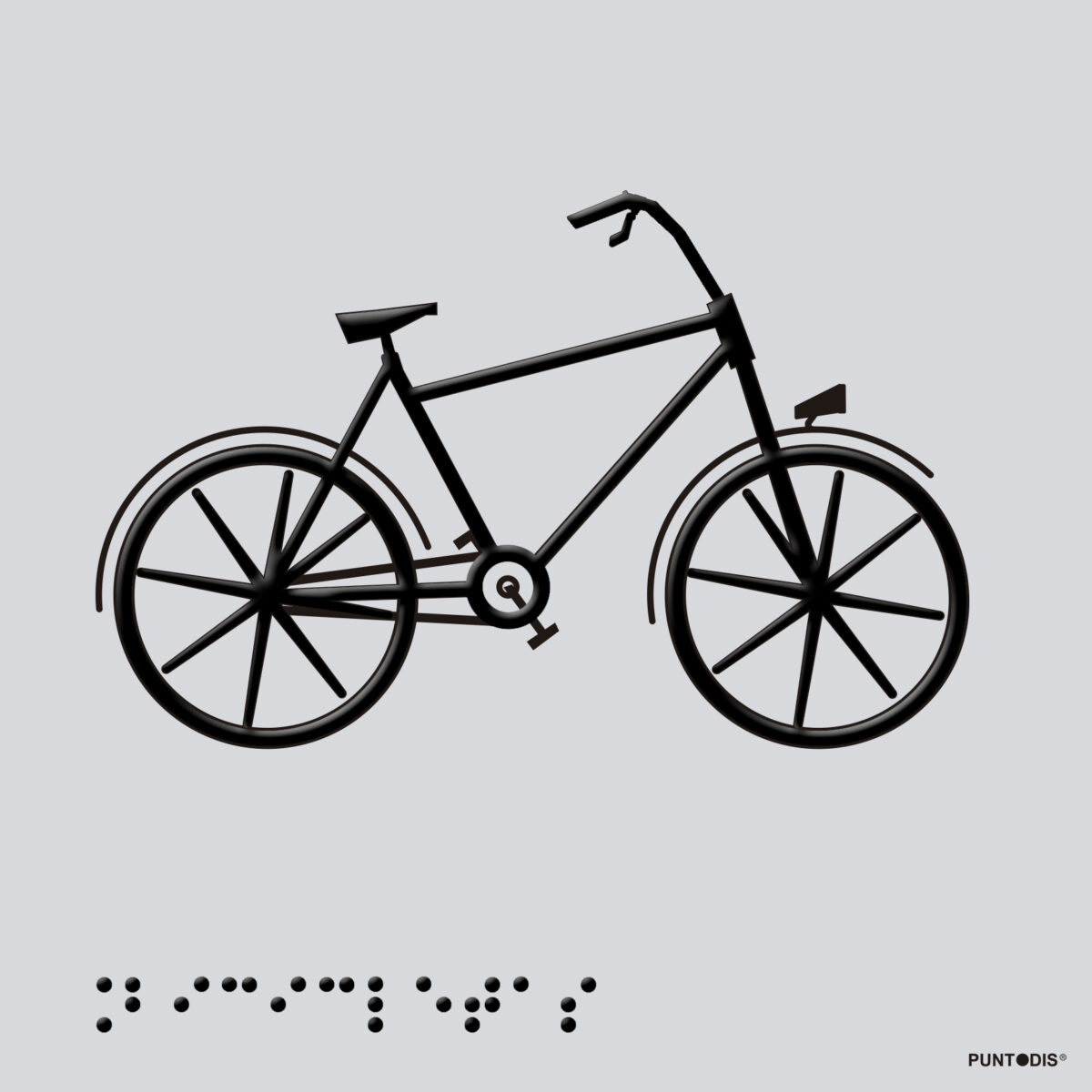 Placa edificación Bicicletas braille