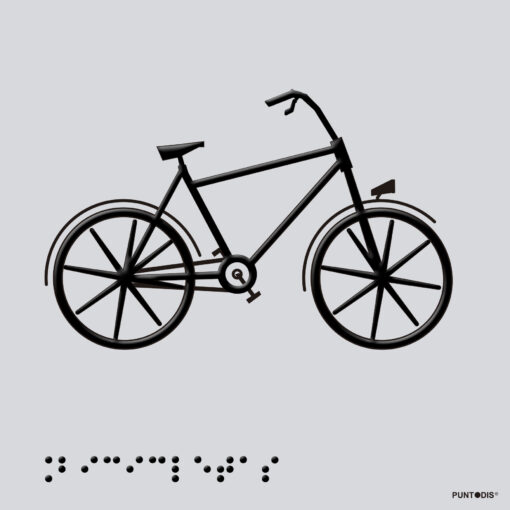 Placa edificación Bicicletas braille
