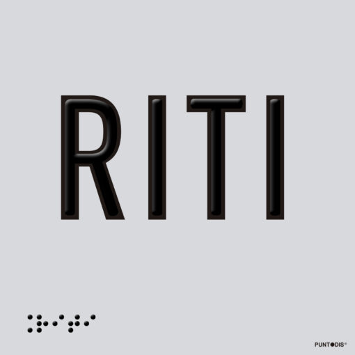 Placa edificación RITI braille