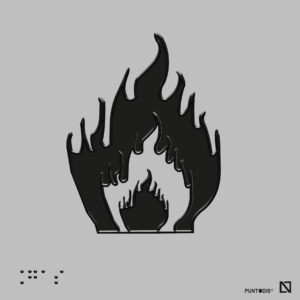 Placa Gas braille y altorrelieve