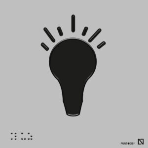 Placa Luz braille y altorrelieve