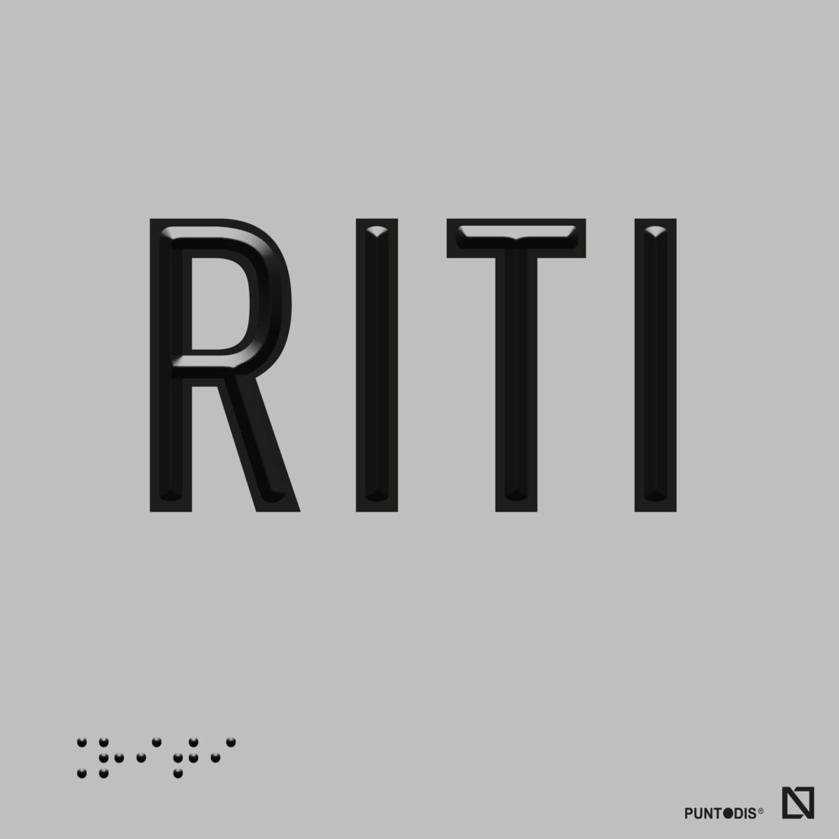 Placa RITI braille y altorrelieve
