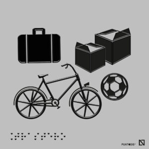 Placa Trastero braille