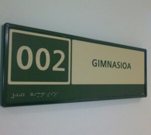señal gimnasio