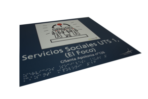 placa con pictograma
