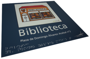 placa con pictograma
