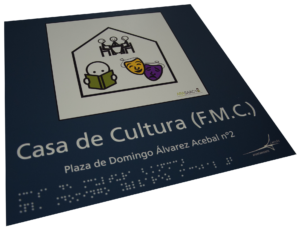 placa con pictograma