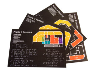 plano accesible en braille y altorrelieve