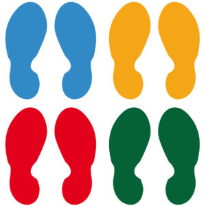 Vinilo adhesivo para suelo - huellas