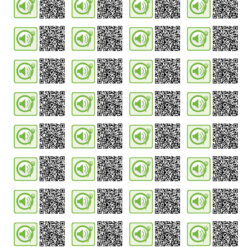 vinilos adhesivos con QR en altorrelieve