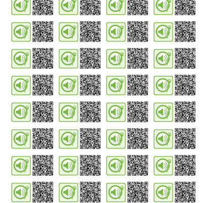 vinilos adhesivos con QR en altorrelieve