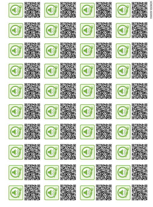 vinilos adhesivos con QR en altorrelieve