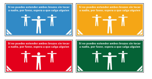 Vinilo adhesivo - aforo permitido