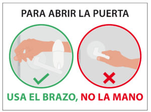 vinilo abrir puertas coronavirus