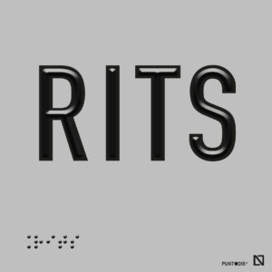 Placa RITS braille y altorrelieve