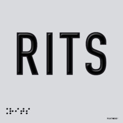 Placa edificación RITS braille