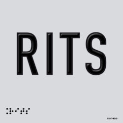 Placa edificación RITS braille