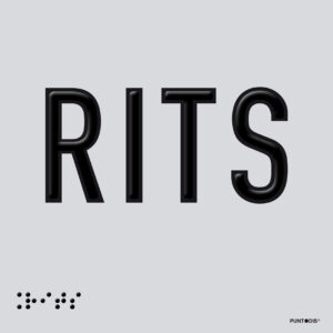 Placa edificación RITS braille