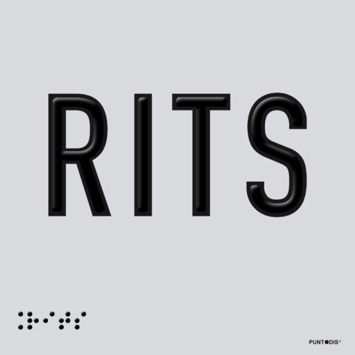 Placa edificación RITS braille