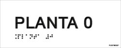 Placa planta 0 braille