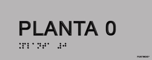 Placa planta 0 braille
