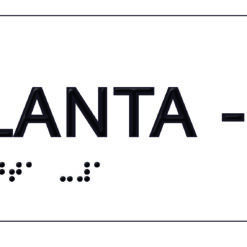 Placa planta -1 braille