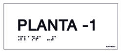 Placa planta -1 braille