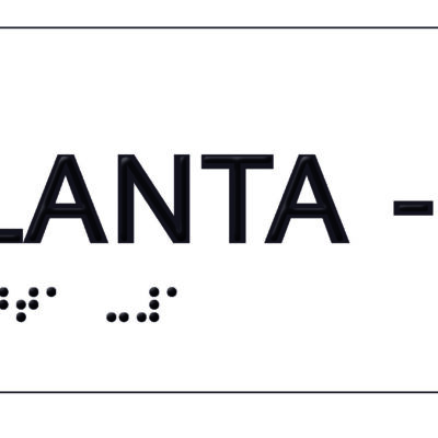 Placa planta -1 braille