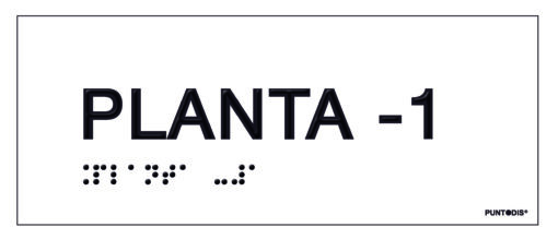 Placa planta -1 braille